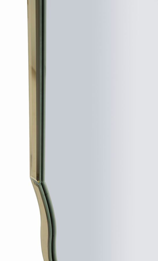 SPECCHIO DA MURO ISTANBUL ORO CM 60X2X150 (MISURA SPECCHIO CM 54X143,5)