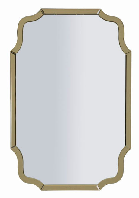 SPECCHIO DA MURO ISTANBUL ORO CM 60X1X90 (MISURA SPECCHIO CM 54X84