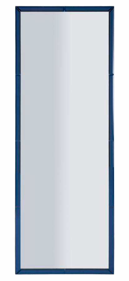 SPECCHIO DA MURO BERLINO BLU CM 55X2X150 (MISURA SPECCHIO CM 49X143