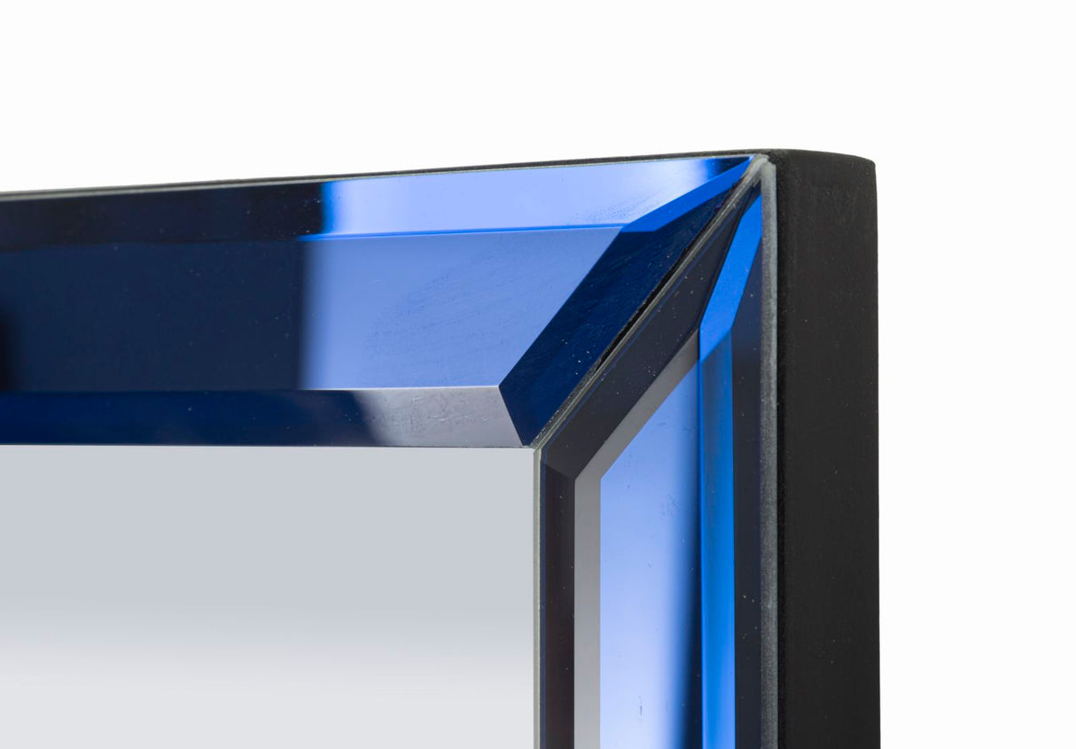 SPECCHIO DA MURO BERLINO BLU CM 55X2X150 (MISURA SPECCHIO CM 49X143,5)