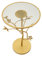 TAVOLINETTO BIRDS GLASS CM Ø 38X60
