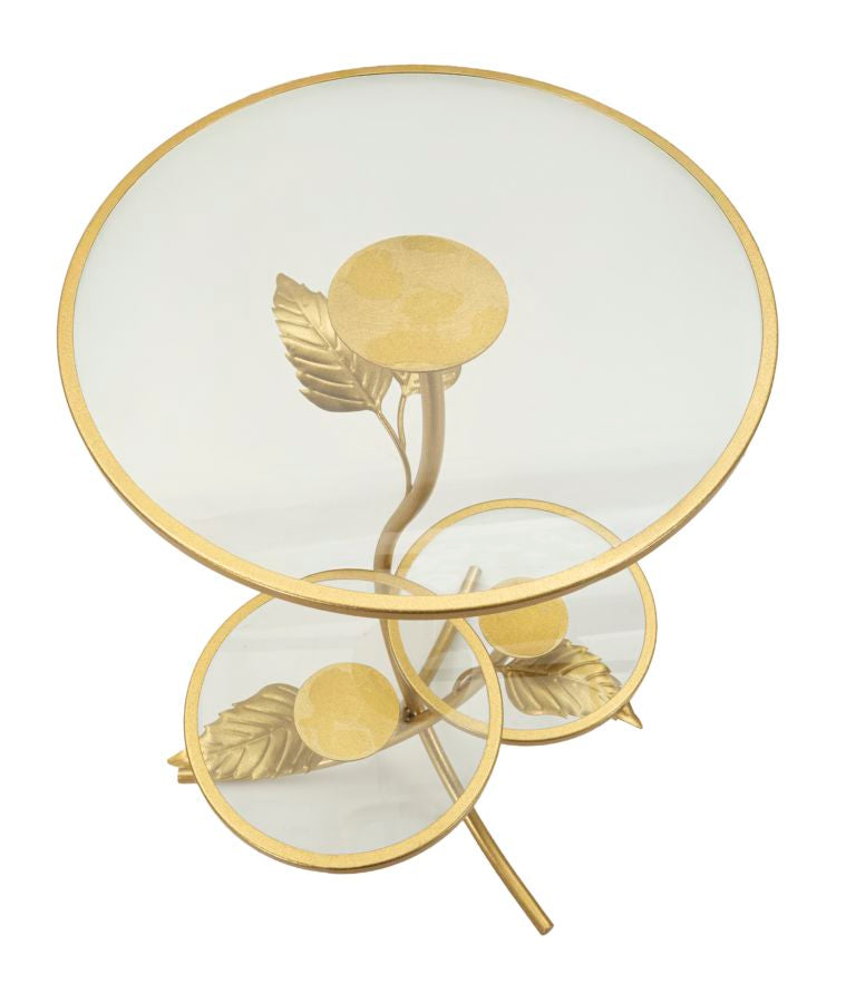 TAVOLINETTO 3 RIPIANI LEAF CM Ø 54X69,5