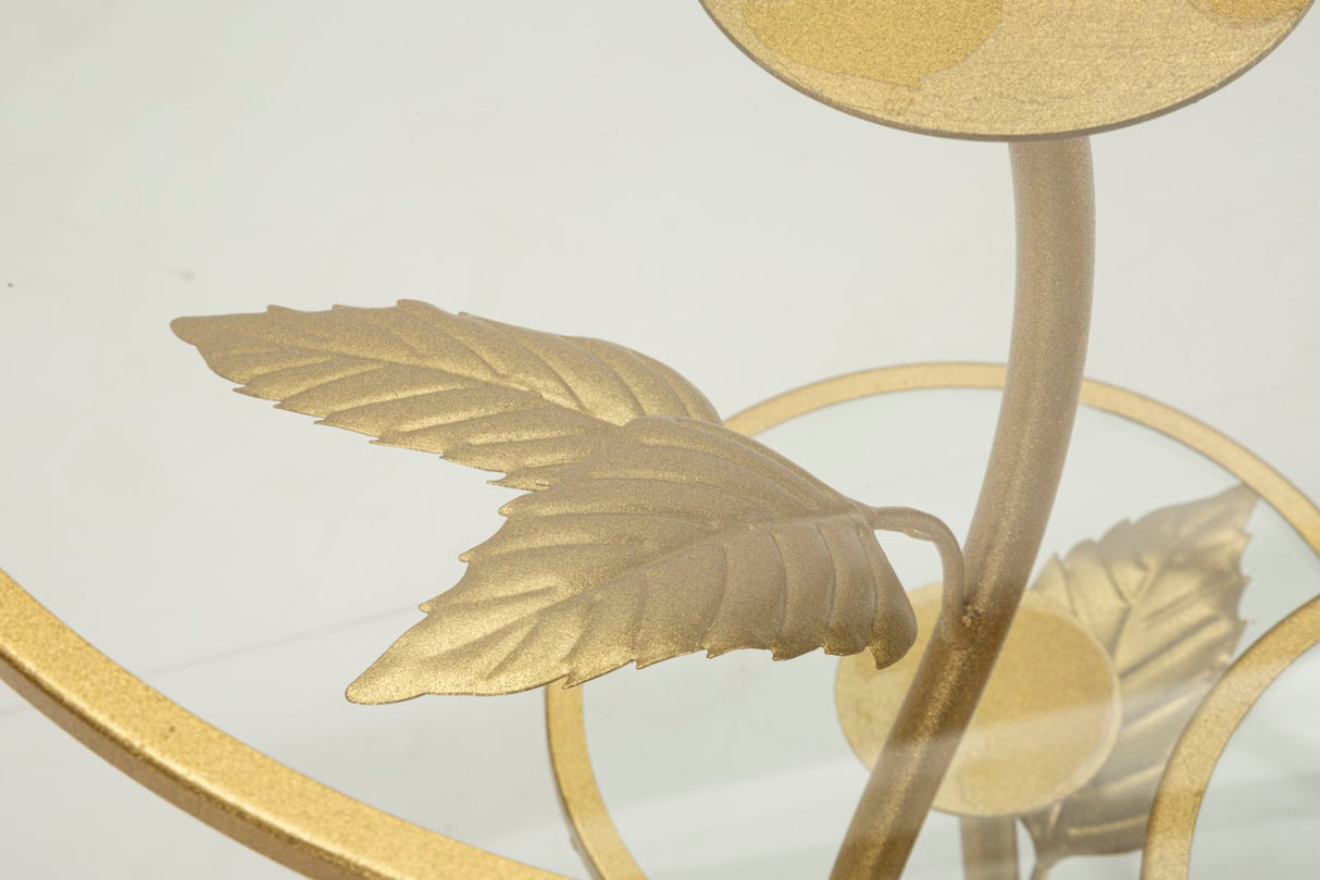 TAVOLINETTO 3 RIPIANI LEAF CM Ø 54X69,5