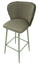 SGABELLO BAR ALASKA -B- VERDE SET 2 PZ CM 55X58X106 (ALTEZZA SEDUTA CM 77)