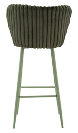 SGABELLO BAR ALASKA -B- VERDE SET 2 PZ CM 55X58X106 (ALTEZZA SEDUTA CM 77)
