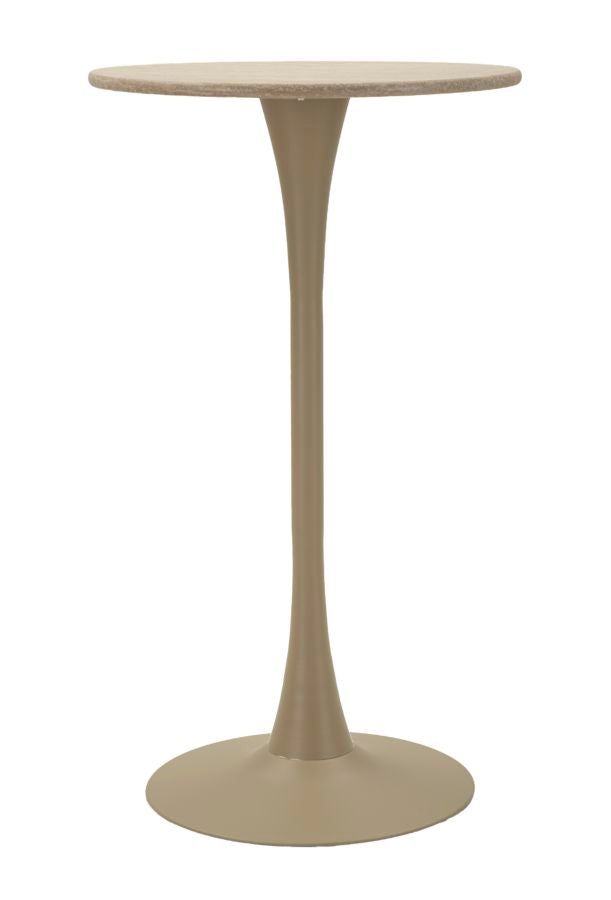 TAVOLO BAR ALASKA CREMA CM Ø 60X106