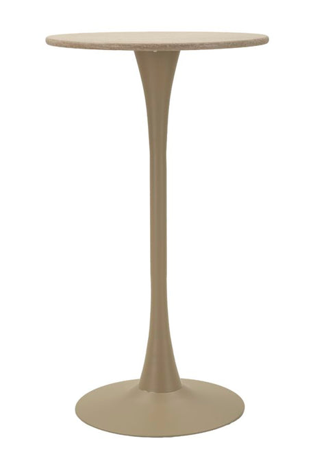 TAVOLO BAR ALASKA CREMA CM Ø 60X106
