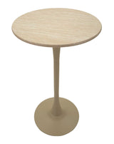 TAVOLO BAR ALASKA CREMA CM Ø 60X106
