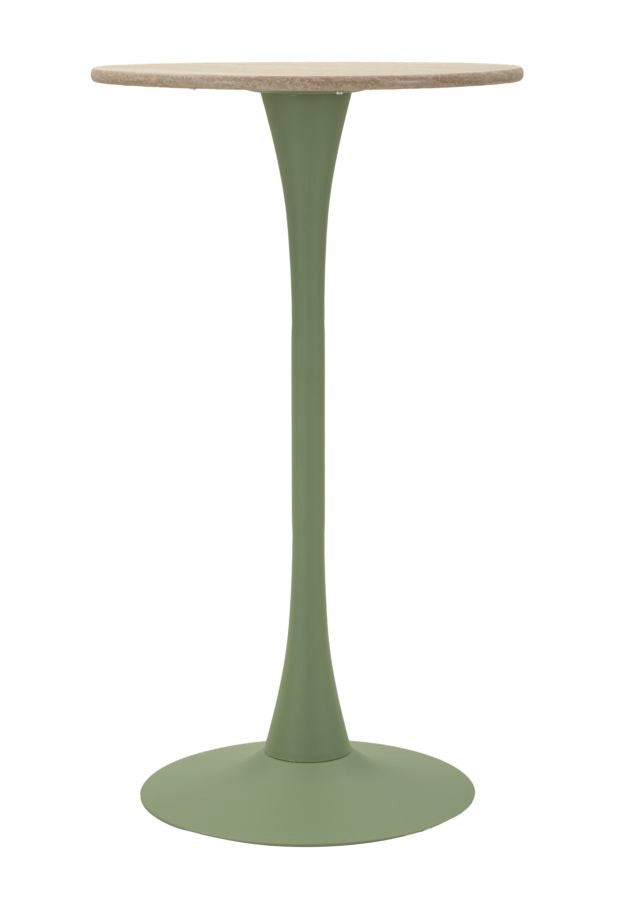 TAVOLO BAR ALASKA VERDE CM Ø 60X106