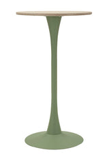 TAVOLO BAR ALASKA VERDE CM Ø 60X106