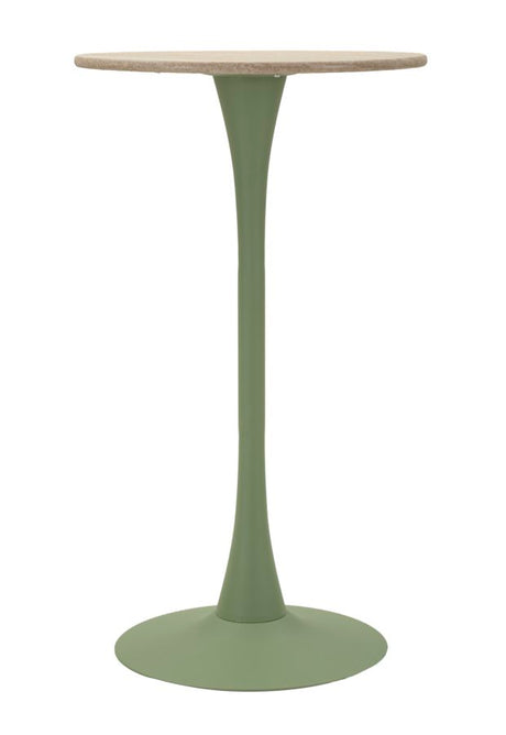 TAVOLO BAR ALASKA VERDE CM Ø 60X106