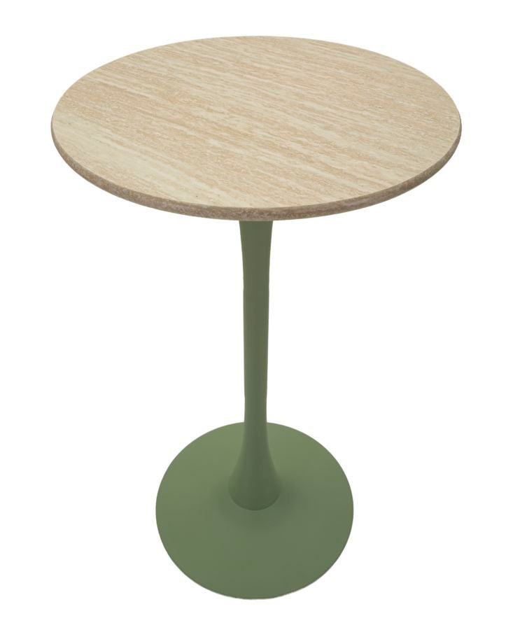 TAVOLO BAR ALASKA VERDE CM Ø 60X106