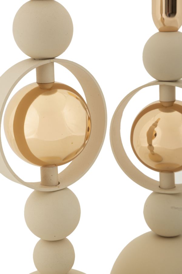 P/CAND SATURNO CREMA SET 2 PZ - FERRETTI