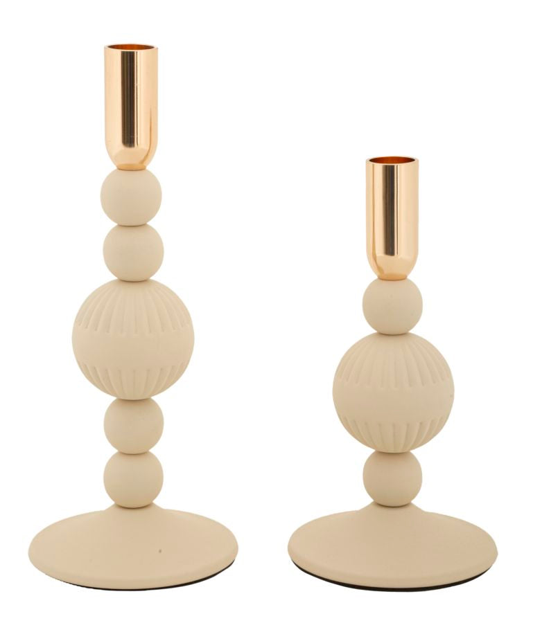 P/CAND ASTER CREMA SET 2 PZ CM Ø 10X20-10X25