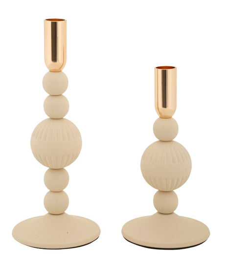 P/CAND ASTER CREMA SET 2 PZ CM Ø 10X20-10X25