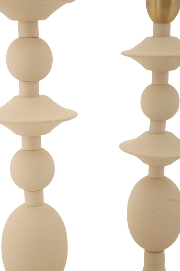 P/CAND GEMINI CREMA SET 2 PZ - FERRETTI