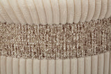 PUFF C/CONTENITORE CORTINA CREMA SET 3 PZ CM Ø 40,5X49,5-35X42-31X38