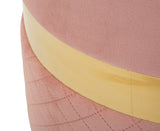 PUFF C/CONTENITORE SHEFFILD ROSA SET 2 PZ CM Ø 37X42-28X35