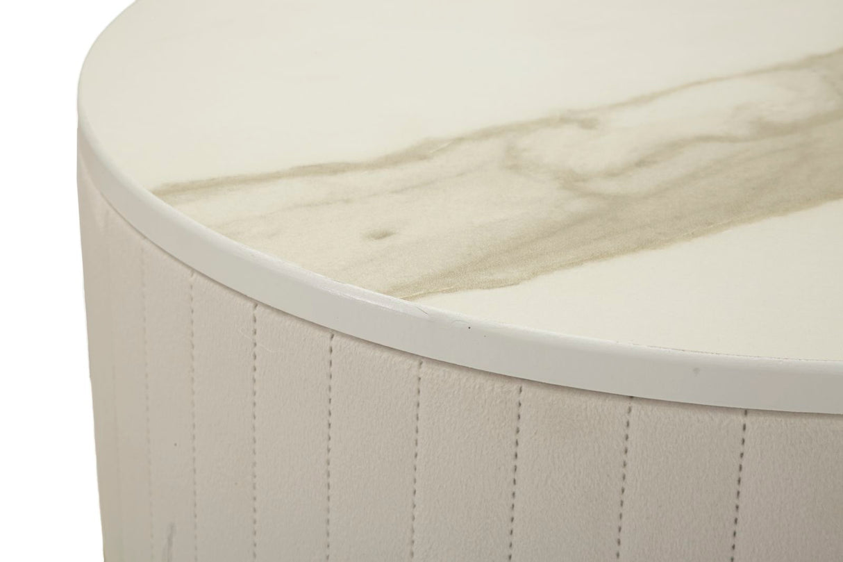 TAVOLINETTI ALTI WEDDING ROTONDI SET 2 PZ CM Ø 50X90-40X70