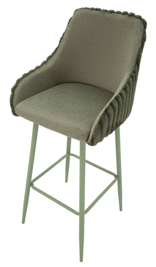 SGABELLO BAR ALASKA -A- VERDE SET 2 PZ CM 52X46X111 (ALTEZZA SEDUTA CM 78)