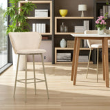 SGABELLO BAR ALASKA -B- CREMA SET 2 PZ - FERRETTI