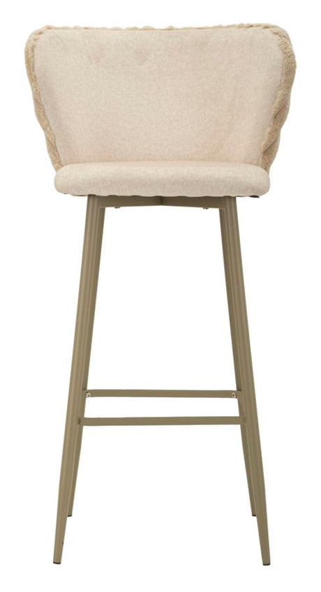 SGABELLO BAR ALASKA -B- CREMA SET 2 PZ CM 55X58X106 (ALTEZZA SEDUTA CM 77)