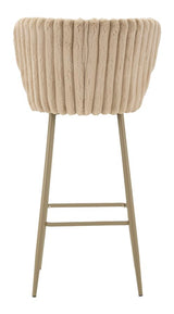 SGABELLO BAR ALASKA -B- CREMA SET 2 PZ CM 55X58X106 (ALTEZZA SEDUTA CM 77)