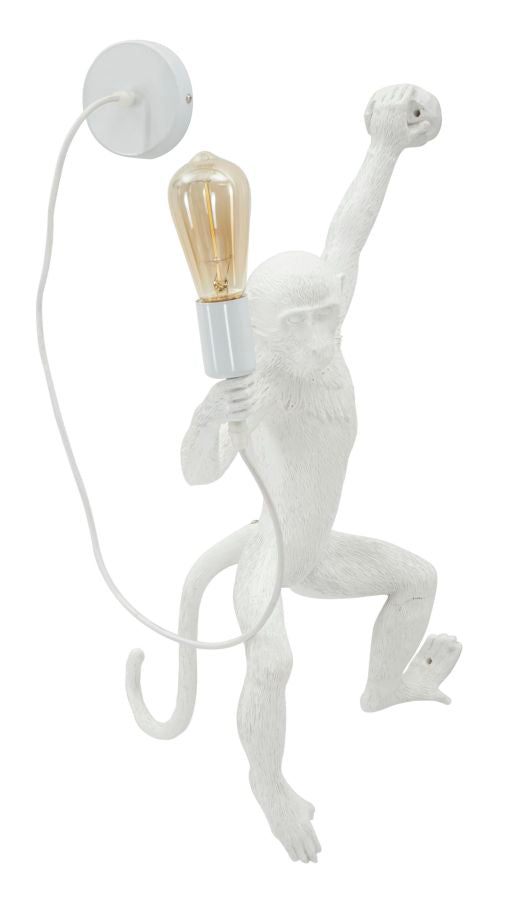 LAMPADA DA MURO MONKEY BIANCA CM 32X32X64