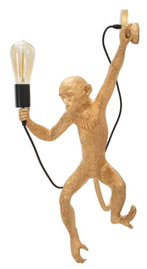 LAMPADA DA MURO MONKEY ORO - FERRETTI