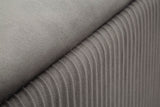 PANCA C/CONTENITORE E SGABELLI SHOPY GRIGIA SET 3 PZ CM 80X37X42-29X35