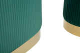 PANCA C/CONTENITORE E SGABELLI SHOPY VERDE SET 3 PZ CM 80X37X42-29X35