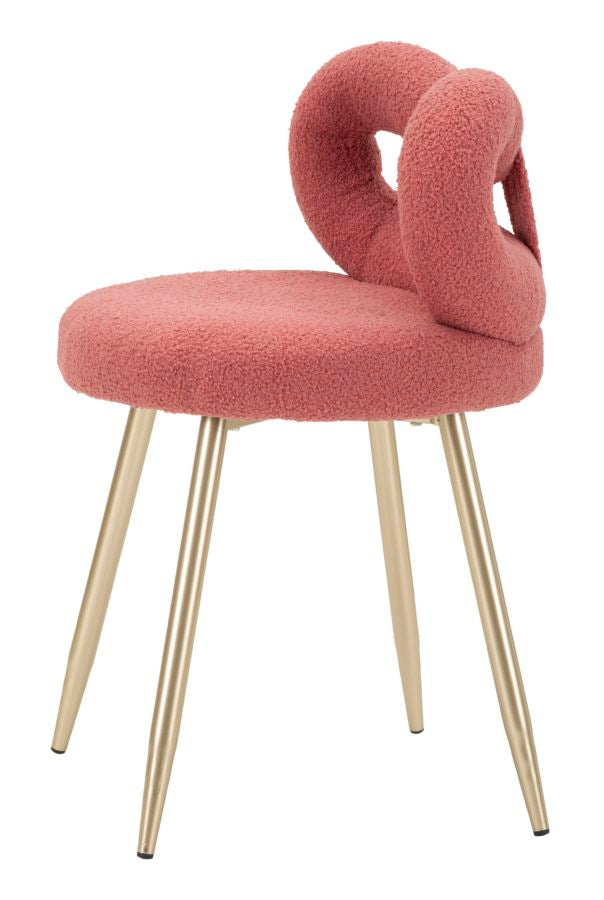 SEDIA MINI ILARY ROSA CM Ø 40X67
 (ALTEZZA SEDUTA CM 46)