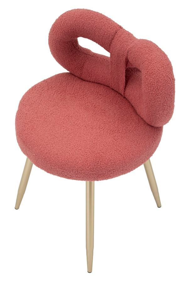 SEDIA MINI ILARY ROSA CM Ø 40X67
 (ALTEZZA SEDUTA CM 46)