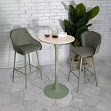 TAVOLO BAR ALASKA VERDE CM Ø 60X106