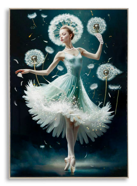 DIPINTO SU TELA LACCATO DANCING C/CORNICE -B- CM 72X4X102