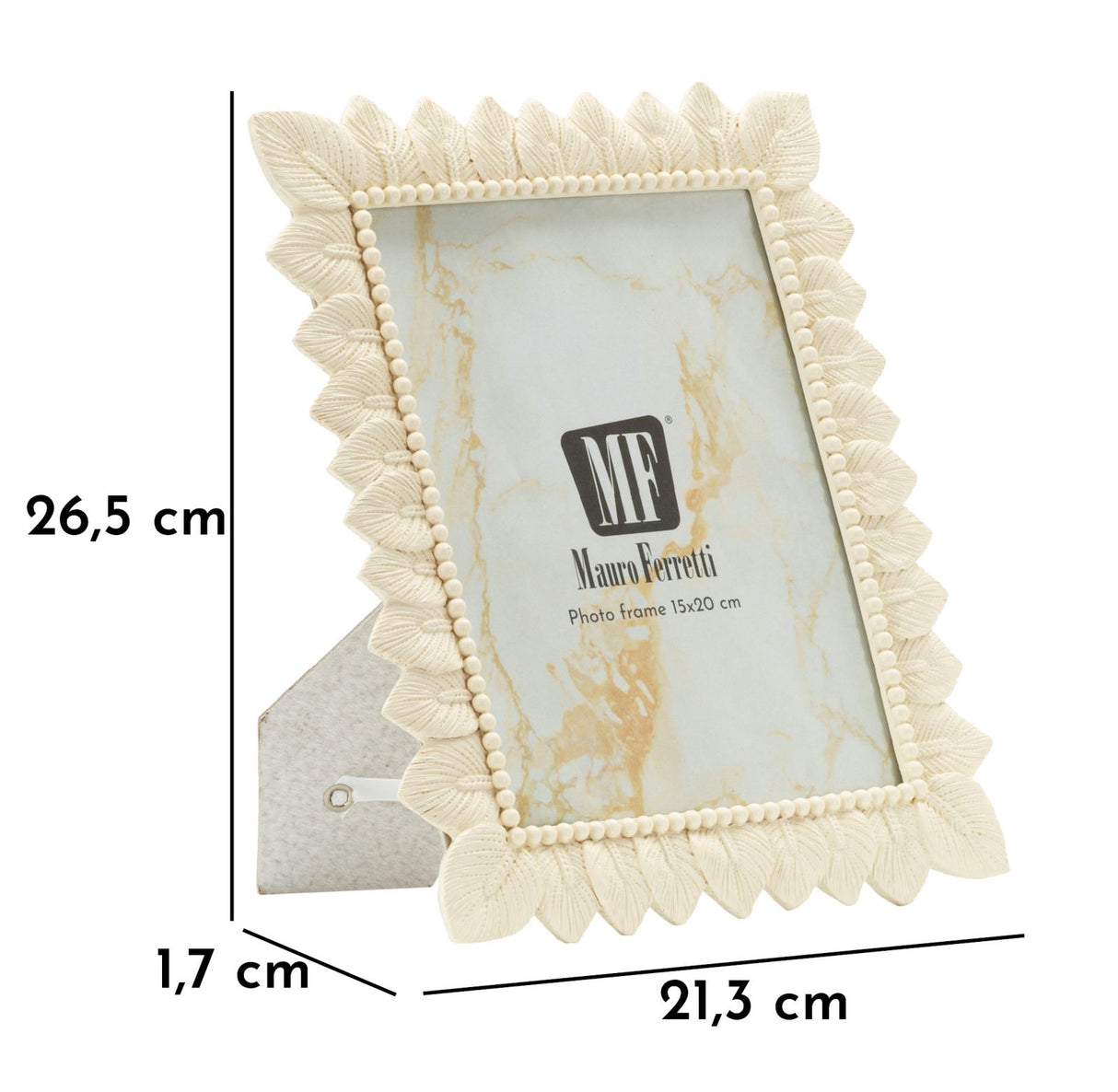CORNICE LIGHT LEAF CM 21,3X1,7X26,5 (MISURA INTERNA CM 15X20)