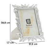 CORNICE LEAVY SILVER CM 21,2X1,7X26,8 (MISURA INTERNA CM 15X20)
