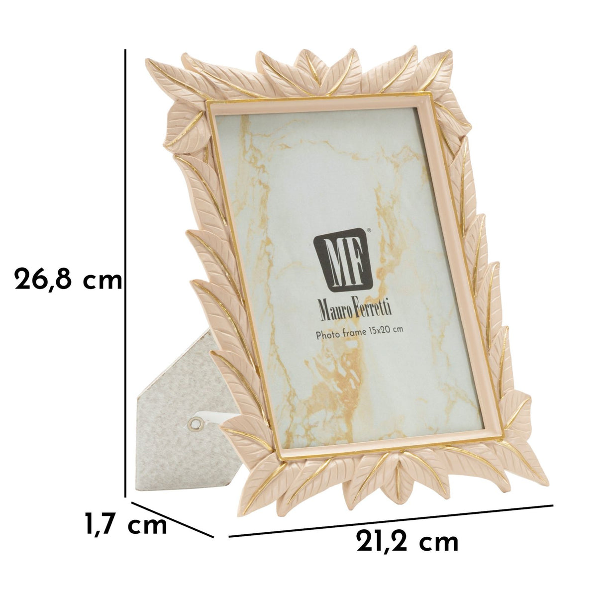 CORNICE LEAFFY CM 21,2X1,7X26,8 (MISURA INTERNA CM 15X20)