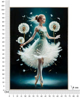 DIPINTO SU TELA LACCATO DANCING C/CORNICE -A- CM 72X4X102