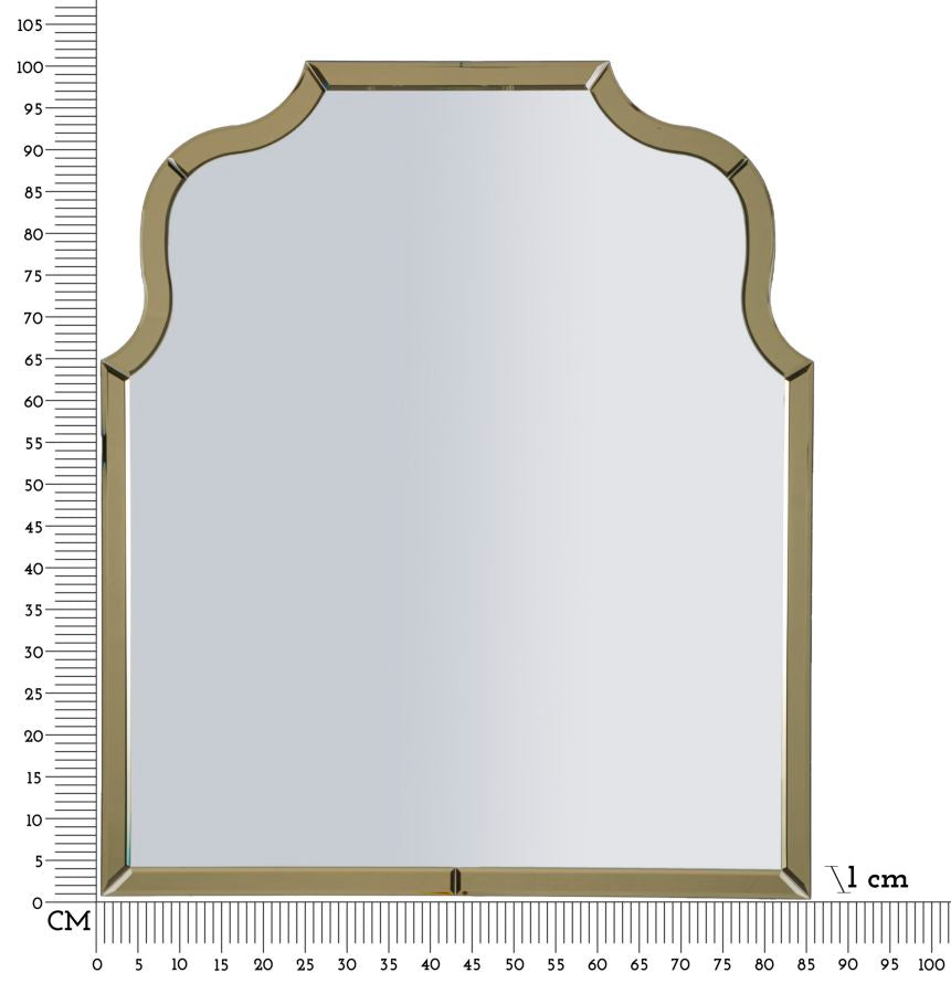 SPECCHIO DA MURO ANKARA ORO (MISURA SPECCHIO CM 78X93)