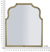 SPECCHIO DA MURO ANKARA ORO (MISURA SPECCHIO CM 78X93)