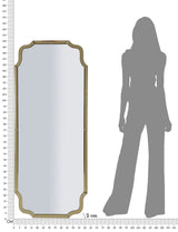 SPECCHIO DA MURO ISTANBUL ORO CM 60X2X150 (MISURA SPECCHIO CM 54X143,5)