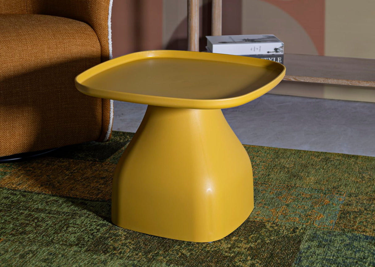 TAVOLINETTO GEA GIALLO CM 48X48X38