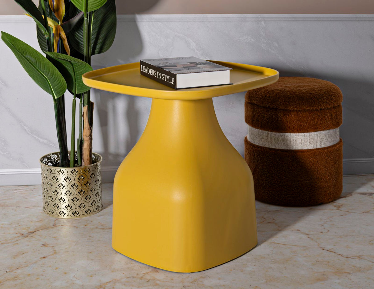 TAVOLINETTO GEA GIALLO CM 48X48X50
