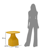 TAVOLINETTO GEA GIALLO CM 48X48X50