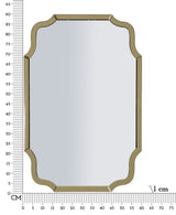 SPECCHIO DA MURO ISTANBUL ORO CM 60X1X90 (MISURA SPECCHIO CM 54X84,5)