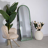 SPECCHIO DA MURO BAKU VERDE CM 55X2X150 (MISURA SPECCHIO CM 49X144)