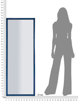 SPECCHIO DA MURO BERLINO BLU CM 55X2X150 (MISURA SPECCHIO CM 49X143,5)