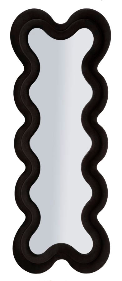 SPECCHIO DA MURO MONICA NERO CM 58X4X160  (MISURA SPECCHIO CM 39X124)