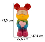 ORSETTO RAINBOW IN PIEDI CM 22,50X17,5X42,5